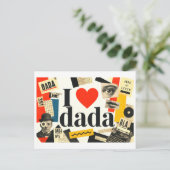 "Ik [Hart] Dada" Briefkaart (Staand voorkant)