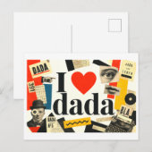 "Ik [Hart] Dada" Briefkaart (Voorkant / Achterkant)