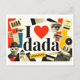 "Ik [Hart] Dada" Briefkaart