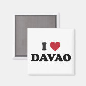 Ik hart Davao City Magneet (Voorkant / Achterkant)