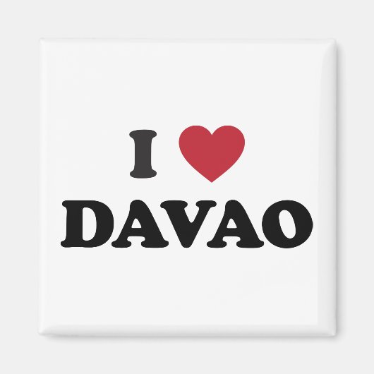 Ik hart Davao City Magneet (Voorkant)