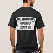 Ik hart de donkere donker t-shirt (Achterkant)