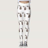 Ik hart de Grote Meren - Petoskey stone Leggings (Voorkant)