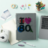 Ik hart de jaren '80 Sticker (iPad Cover)