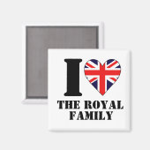Ik hart de koninklijke familie magneet (Voorkant / Achterkant)