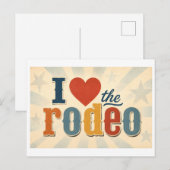 "Ik [Hart] de Rodeo" Briefkaart (Voorkant / Achterkant)