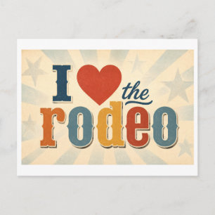 "Ik [Hart] de Rodeo" Briefkaart