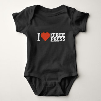 Ik Hart de Vrije Pers Baby Bodysuit