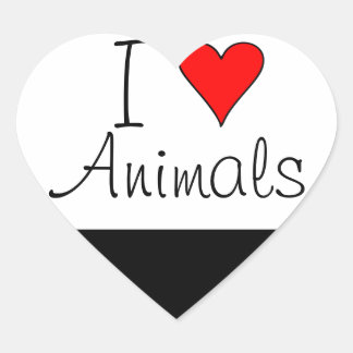 Ik hart dieren sticker