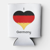 Ik hart Duitsland Duitse hartvlag Blikjeskoeler (Voorkant)