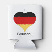Ik hart Duitsland Duitse hartvlag Blikjeskoeler (Achterkant)