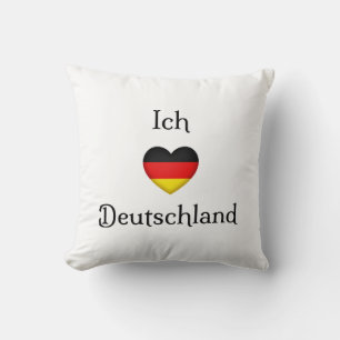 "Ik hart Duitsland" Duitse Pride World Traveler Kussen