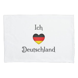 "Ik hart Duitsland" "Ich Liebe Deutschland" Pillow Kussensloop