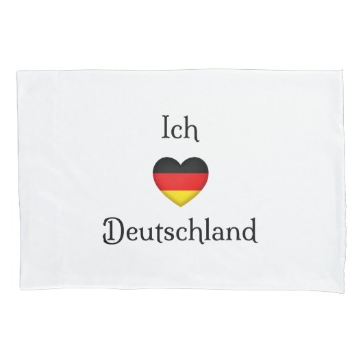 "Ik hart Duitsland" "Ich Liebe Deutschland" Pillow Kussensloop (Voorkant)