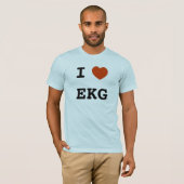 Ik hart EKG T-shirt (Voorkant volledig)