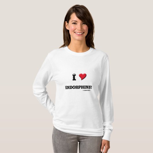 Ik (hart) Endorphins! T-shirt (Voorkant volledig)