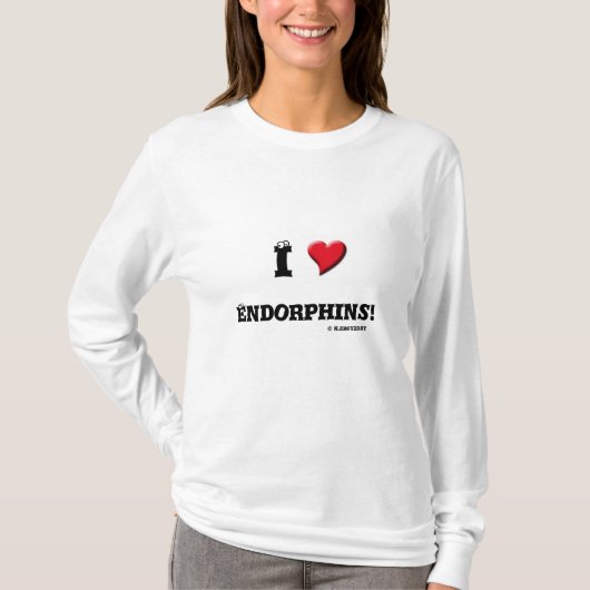Ik (hart) Endorphins! T-shirt (Voorkant)