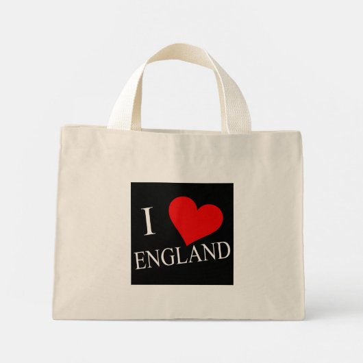 Ik hart Engeland bij ttcnt Mini Tote Bag (Achterkant)