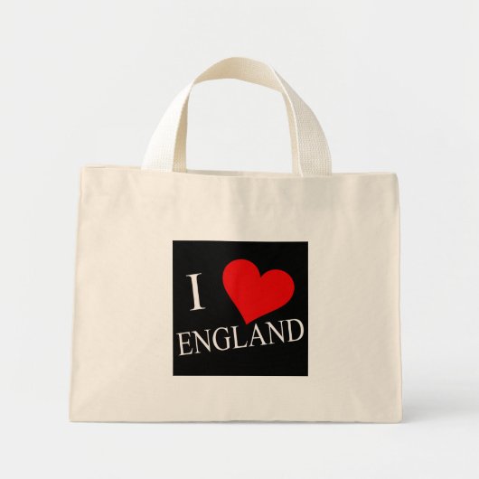 Ik hart Engeland bij ttcnt Mini Tote Bag (Voorkant)