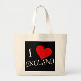 Ik hart Engeland met jtcnt Grote Tote Bag