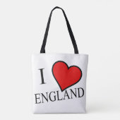 Ik hart Engeland terug stunt Tote Bag (Achterkant)