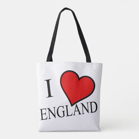 Ik hart Engeland terug stunt Tote Bag (Achterkant)