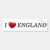 Ik hart Engeland weer afwezig Bumpersticker (Voorkant)