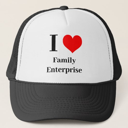 Ik hart Family Enterprise Trucker Pet (Voorkant)