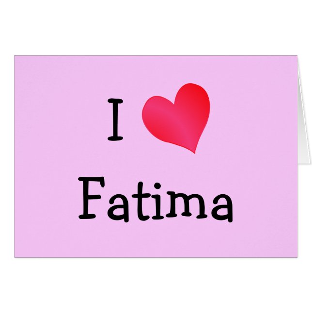 Ik hart Fatima (Voorkant Horizontaal)
