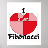 Ik hart Fibonacci Poster (Voorkant)
