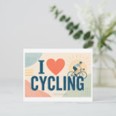 "Ik [Hart] Fietsen" Briefkaart (Staand voorkant)