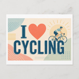 "Ik [Hart] Fietsen" Briefkaart