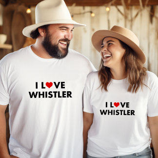 Ik hart fluiter ik hou van fluiter moderne tekst t-shirt
