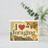 "Ik [Hart] Fourageren" Briefkaart (Staand voorkant)