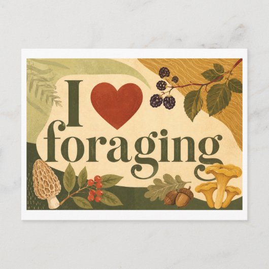 "Ik [Hart] Fourageren" Briefkaart (Voorkant)