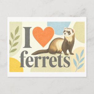 "Ik [Hart] Fretjes" Briefkaart