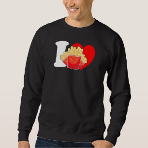 Ik Hart Friet Ik Hou Van Friet Franse Frietjes Bak Trui