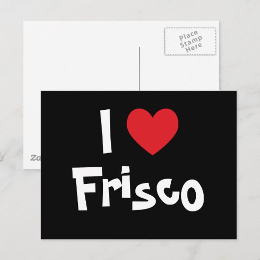 Ik hart Frisco Briefkaart (Voorkant / Achterkant)