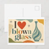 "Ik [Hart] Geblazen Glas" Briefkaart (Voorkant / Achterkant)