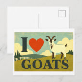 "Ik [Hart] Geiten" Briefkaart (Voorkant / Achterkant)