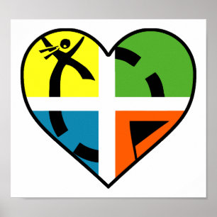 Ik Hart Geocaching Grappige Poster