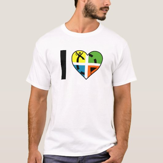 Ik Hart Geocaching Grappige Tshirt (Voorkant)