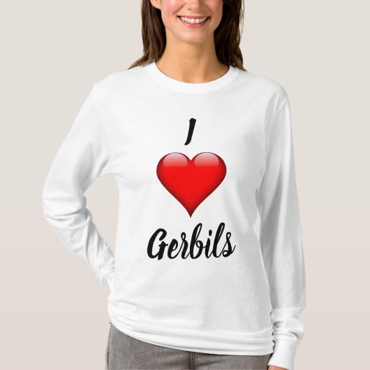 Ik hart Gerbils Shirt (Voorkant)