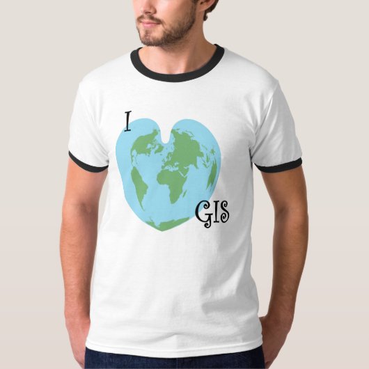 Ik hart GIS T-shirt (Voorkant)