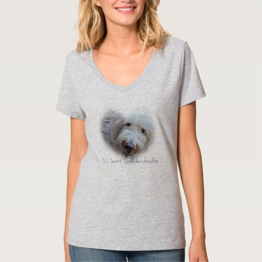Ik hart Goldendoedels Dames T-shirt (Voorkant)