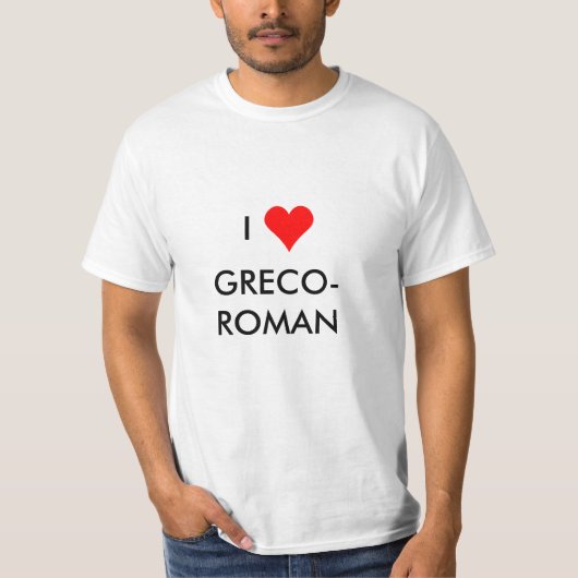 Ik hart Grieks-Romeins T-shirt (Voorkant)