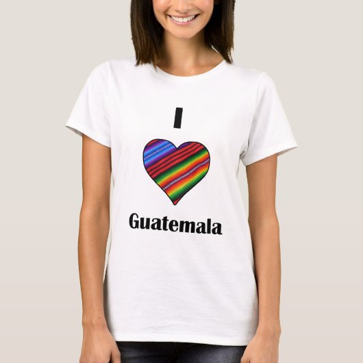 Ik hart Guatemala Tipico T-shirt (Voorkant)
