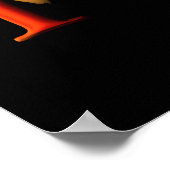 Ik Hart Halloween Artistiek Poster Print (Hoek)