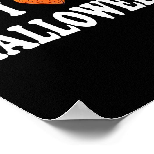 Ik hart Halloween kostuum Poster (Hoek)