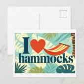 "Ik [Hart] Hangmatten" Briefkaart (Voorkant / Achterkant)